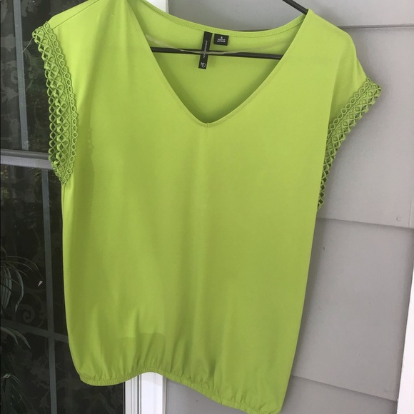 2 pc set Cream skirt Zac & Rachel med with green small top New direction - Picture 8 of 15